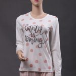 Long-sleeved cotton pajamas